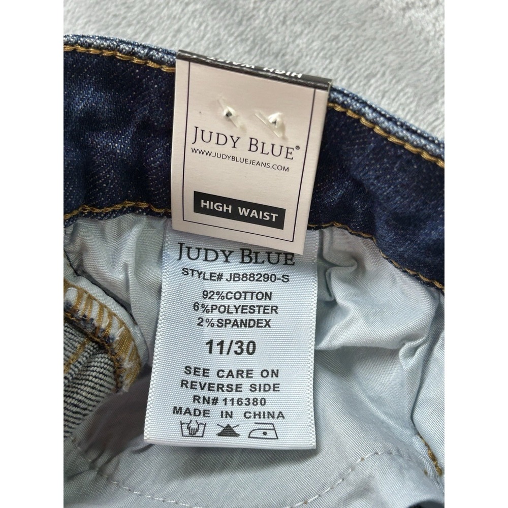 New Judy Blue Jean High Waist Slim Bootcut Womens 11/30x30L Blue Western Cowgirl - Picture 8 of 16